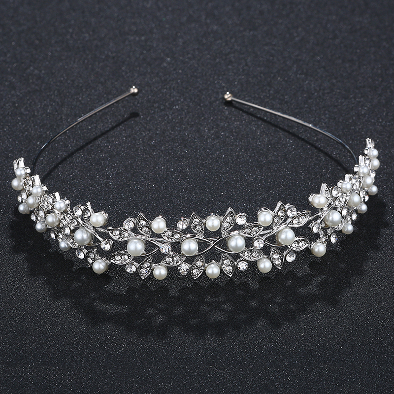 New desgin Silver Leaf Headband Jewelry Bridal Wedding Crystal Crowns and Tiaras New desgin Silver Leaf Headband Jewelry Bridal Wedding Crystal Crowns and Tiaras