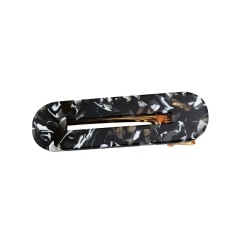 12pcs Headwear Styling Tools Hollow Geometric Acrylic Resin Ladies Hair Clip Set