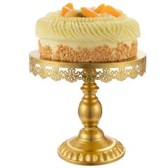 Ensemble de mariage rond en métal décoratif fantaisie, variété de supports à gâteaux dorés, offre spéciale