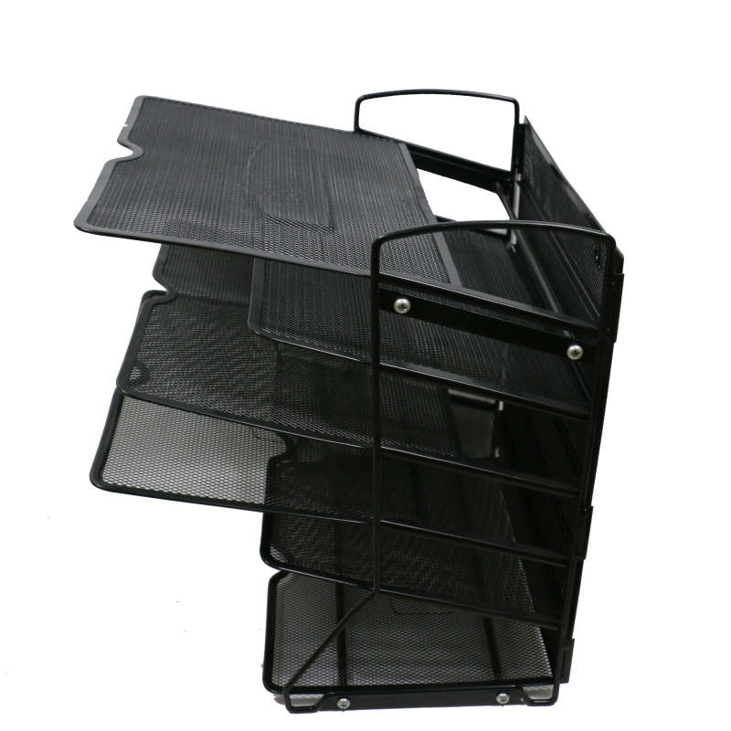 6 Trays Desktop Document Office Desk Paper Holder Letter Tray Organizer
