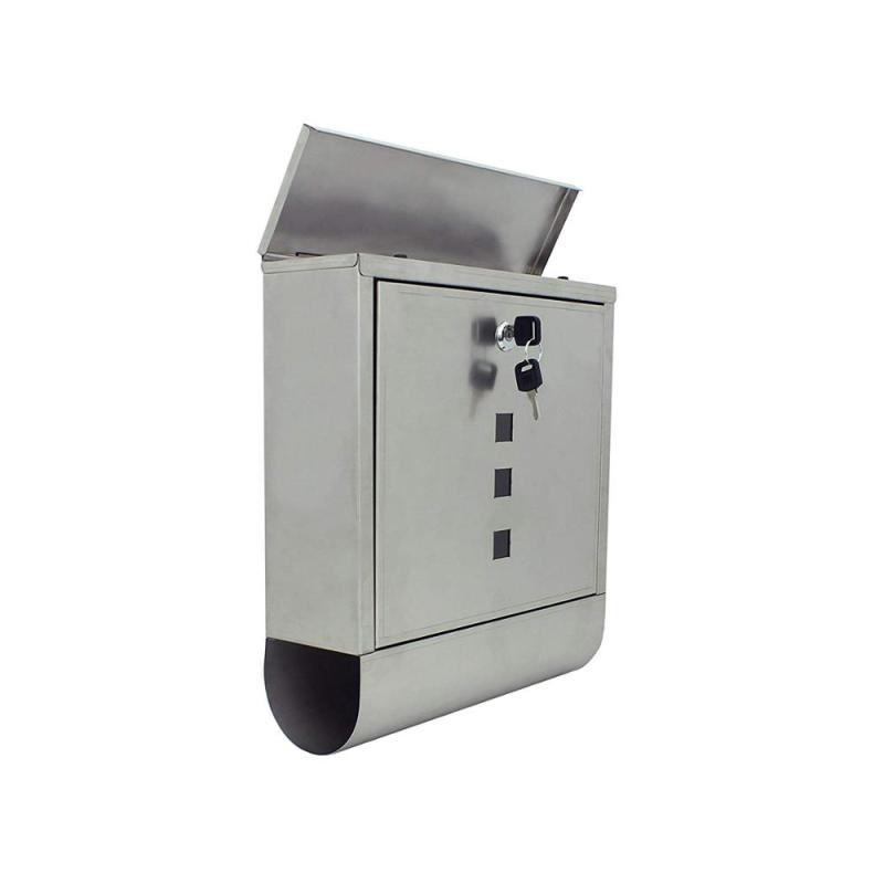 China wholesale white outdoor wall mount mounted mini small hanging house shaped metal mailbox for mail box and mailer box US