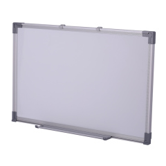 Heißer Verkauf Schule Bürobedarf 60 * 90 cm Einseitiger Aluminiumrahmen Wandmontiertes magnetisches Whiteboard