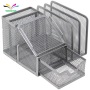 Wideny metal mesh office desk organizer storage