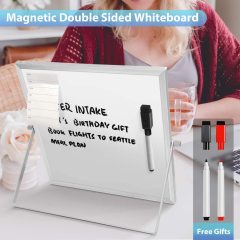 Amazon Hot Wideny bureau maison Double face Portable petit tableau blanc effaçable à sec avec marqueurs tableau blanc magnétique pour enfants