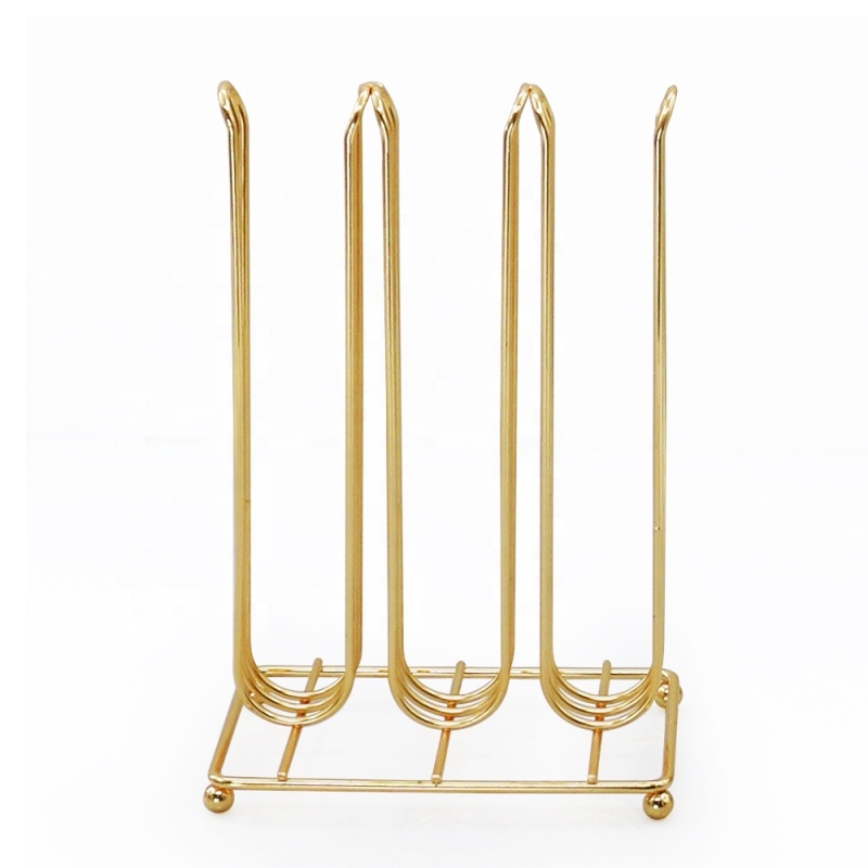 Unique dual-sided slim coffee pod holder Mountable Storage gold  Wire coffee capsule holder for nespresso