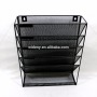 Wideny Office School Home Home Storage Wire Metal Mesh Wall Mount Mount File Hanging Organizer