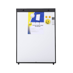 Tableau blanc de support réglable magnétique d'un côté de taille adaptée aux besoins du client pour la salle de classe