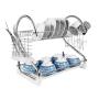 Eco-Friendly Dish Drainer Kitchen Storage Organization Stainless Steel Wall Mounted Wire Chafing Dish Drying Rack