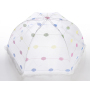 Multifunction kitchen microwave oven vegetable basket colourful plaid cloth Pop-up Folding plastic tent food cover