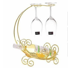 Wideny Popular Items New Design Iron Wire Holder Metal Powder Coated Wine Rack For Wine Bottle Display