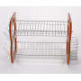 Wholesale 2 tier High quality kitchen mounted dish drainer drying rack over sink