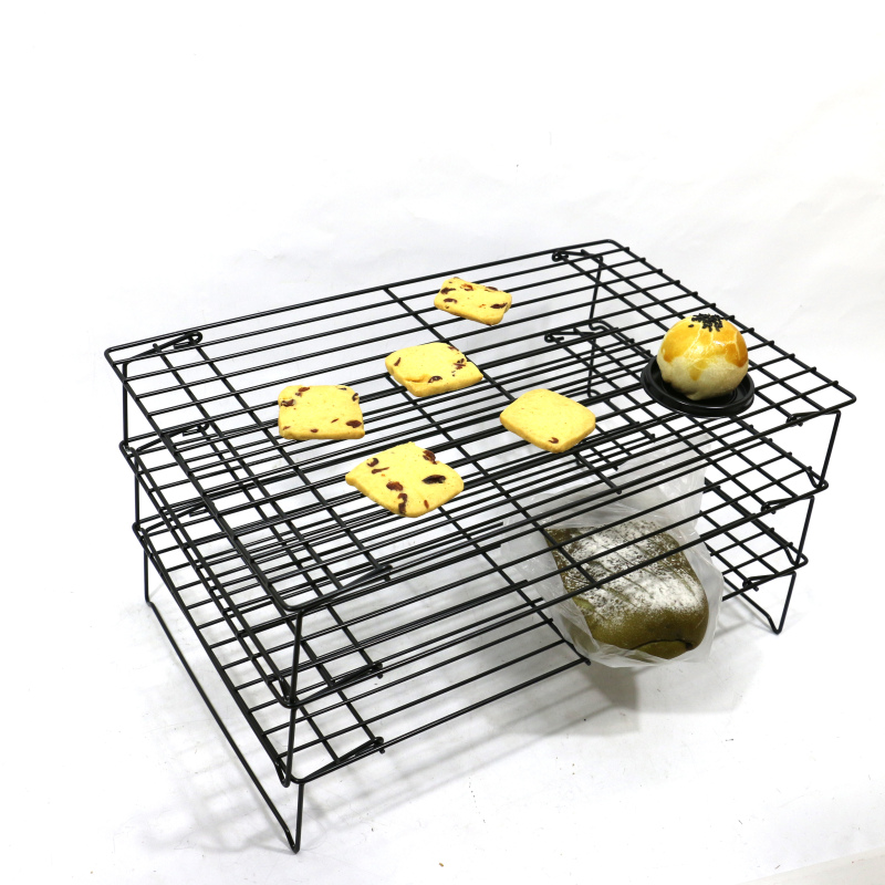 kitchen metal baking cooling racks bread orgainzier Baking display  stainless steel 3 Tier Cooling Rack for Cookies