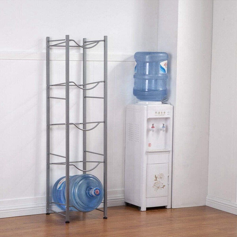 Hot sale 5 gallon Detachable Heavy Duty water bottle storage display rack with 5-Tier