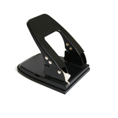 Wideny fournitures de bureau perforateur de papier à deux trous en métal noir Durable 5mm trou pour accessoires de papeterie