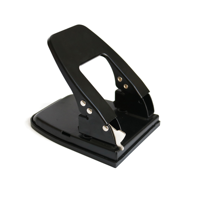 Wideny Office Supplies Durable Black Metal 5mm Hole Two Hole Paper Puncher For Stationery Accessories