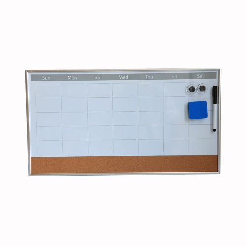 Office and School Supplies Aluminium Frame Free Stand Double-use Schedule Magnetic Dry erase Whiteboard Markers