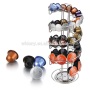Iron Metal Chrome instant Rotating Nespresso dolce Gusto T pod Catiffity coffee capsules holder for rack display stand storage