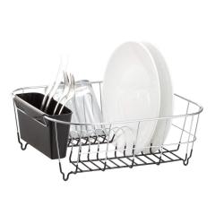 Wideny черный хромированный стальной небольшой кухонный сушилка для посуды для посуды и чашек
