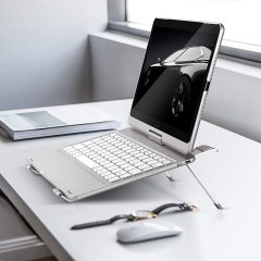 Алюминиевый складной настольный монитор Riser для MacBook Pro Air Notebook Thinkpad с регулируемой высотой и блокировкой угла,
