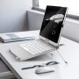Support de moniteur de bureau pliable en aluminium, pour ordinateur portable MacBook Pro Air Thinkpad, avec bloqueur de hauteur et d'angle réglables