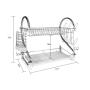 Eco-Friendly Dish Drainer Kitchen Storage Organization Stainless Steel Wall Mounted Wire Chafing Dish Drying Rack