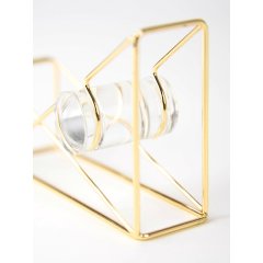 Wideny office suppliers high quality wire metal Rose gold Desk Desktop Tape Dispenser
