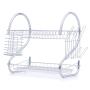 Eco-Friendly Dish Drainer Kitchen Storage Organization Stainless Steel Wall Mounted Wire Chafing Dish Drying Rack