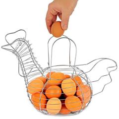 Paniers de rangement suspendus, Design de cuisine, distributeur d'œufs décoratif en métal noir, présentoir de rangement, panier à œufs en fil