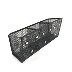 Best -selling square metal mesh black pen holder for office & school Desk Organizer