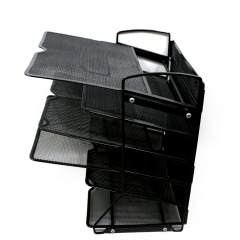 3-уровневая металлическая сетка Wideny, штабелируемый стол, органайзер для писем, лотки для файлов