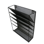 Hanging wall file metal mounted desktop table office organizer for document holder