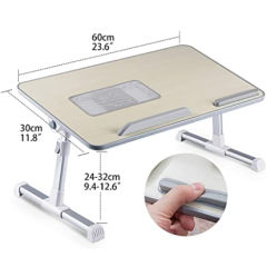 Большой складной стол для ноутбука с ножками Регулируемая подставка для ноутбука для еды на полу дивана-кровати