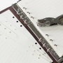 6mm métal fer acier chrome unique rond document fichier papeterie livre trou fantaisie plastique billets papier perforateur