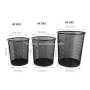 Office home hotel room kitchen or outdoor black pop up open top wire metal mesh waste trash bin for garbage