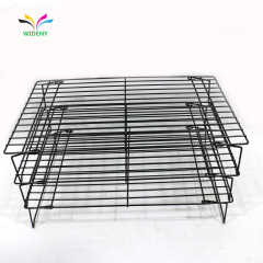 design hot sale rectangle Metal Wire Cake Bakery Bread Food Cookie Pan Grid Design Cooling Rack