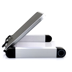 Soporte para computadora portátil de aluminio liviano, ergonómico y ajustable para uso doméstico con clips para papel de página