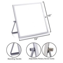 Mini tableau blanc Portable effaçable à sec, 360 degrés, pour enfants, bureau, maison, école, tableau blanc magnétique Double face