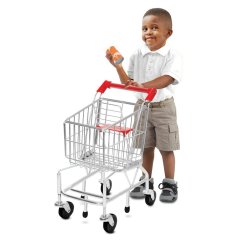 Herstellung Direktverkauf Kleiner Supermarkt-Korb-Trolley-Aktion Kinderabmessungen Mini-Einkaufswagen mit Rädern
