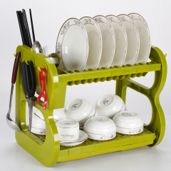 Прямая продажа производства нескольких цветов пластиковая кухонная стойка сушилка для посуды с крючком