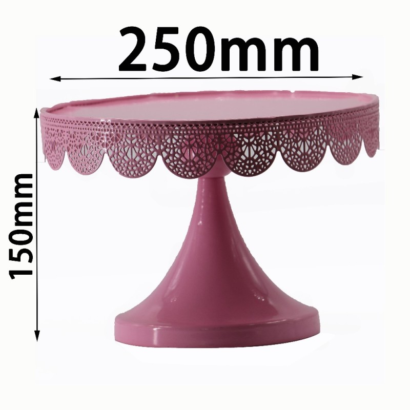 Party decorating fancy foldable pink china supplier iron wire plate candy bread metal steel tray wedding cupcake cup cake stand