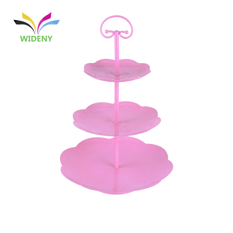 wholesale 3 tier afternoon tea rotating wedding gold cup cake stand