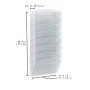 Wideny office supplier silver Mesh desk 8 tier metal document file tray organizer