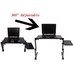 Wideny - Soporte ajustable multiángulo para portátil con ventilación de calor, elevador ergonómico portátil plegable para portátil compatible con escritorio