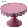 Round Wedding metal wholesale pink color cake stand