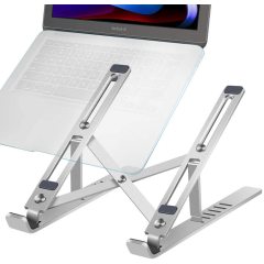 Amazon Desktop ajustable portátil plegable ergonómico soporte de aluminio para computadora portátil para el hogar libro de trabajo soporte de escritorio para teléfono