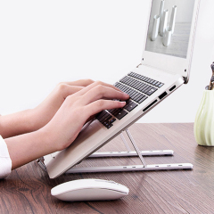 Лучшая популярная алюминиевая портативная складная регулируемая подставка для ноутбука для кровати и дивана в домашнем офисе в качестве настольного стола