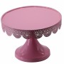 Party decorating fancy foldable pink china supplier iron wire plate candy bread metal steel tray wedding cupcake cup cake stand