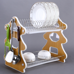 Новый дизайн в форме дерева Кухонные аксессуары Сушилка для посуды с горячим воздухом Сушилка для посуды Мини-стойка для посуды