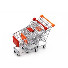 Высококачественная оптовая продажа, двойная алюминиевая мини-продуктовая складная корзина для супермаркетов, детская корзина для покупок