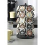 Station de pagode de café plus de 24 porte-capsules de café cool base antidérapante rotative à 360 degrés